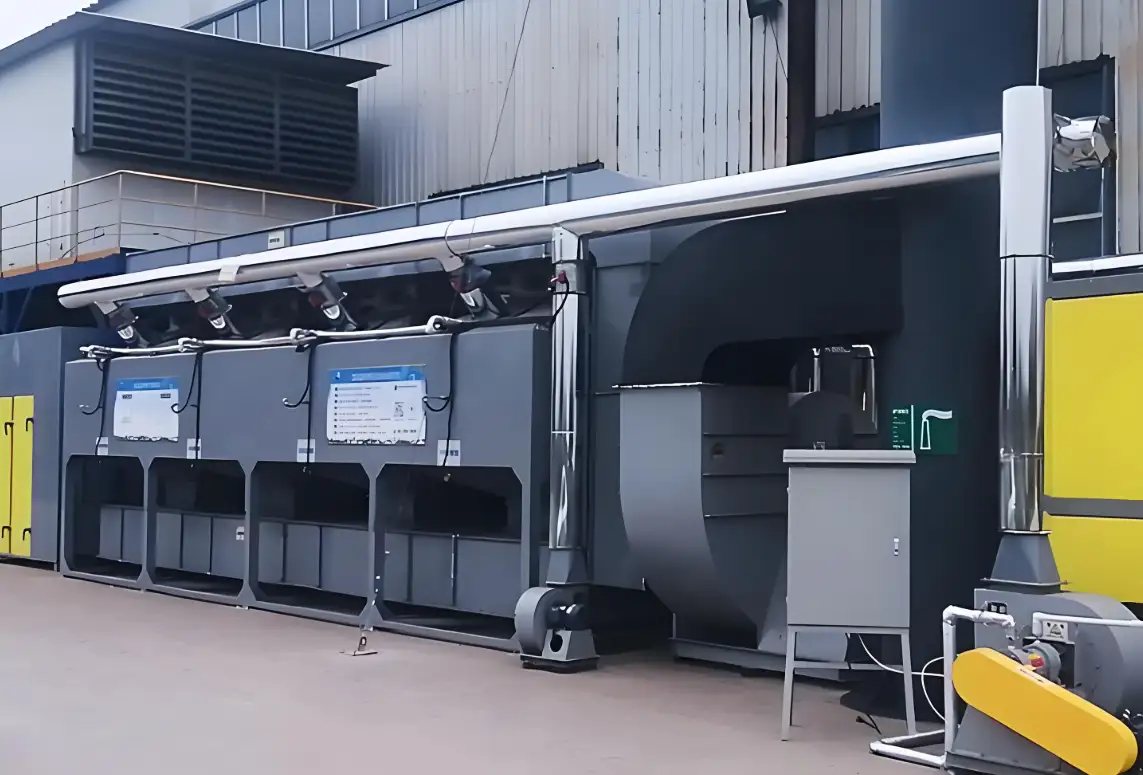 郑州朴华科技固废处理设备车间工作场景