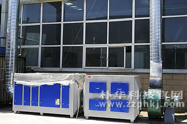 案例:高效废气净化设备——UV光氧+活性炭吸附设备安装在客户厂区
