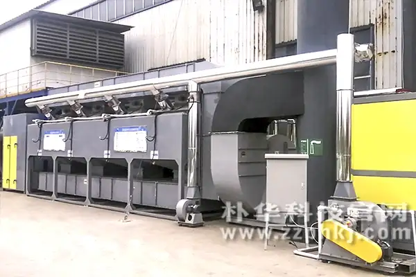 案例:高效有机废气处理设备RCO设备安装在客户厂区