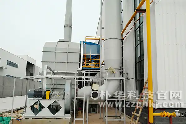 河南废气治理厂家为汽车厂设计生产沸石转轮+RTO设备,有效治理涂装工业VOCs废气